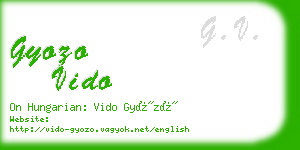 gyozo vido business card